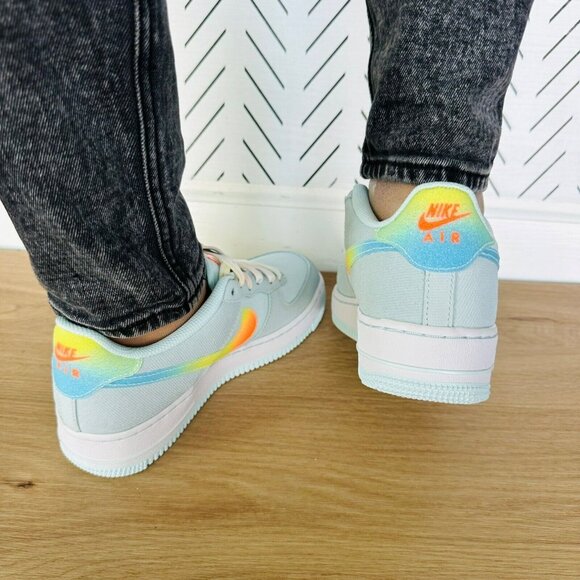 ⭐Nike Air Force 1 Low GS Sz 5.5Y Big Kids Shoes Low Pastel Gradient HF4782-474⭐ - Picture 6 of 13